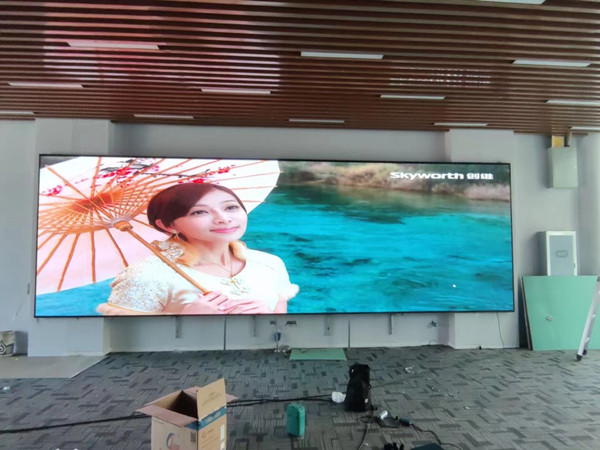 武侯P1.53led小间距屏安装案例